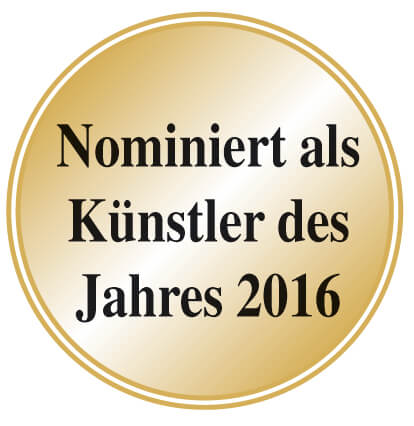 Nominiert als Künstler des Jahre 2016