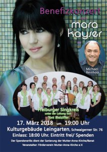 Benefitskonzert Mutter-Anna-Kirche in Leingarten: Mara Kayser